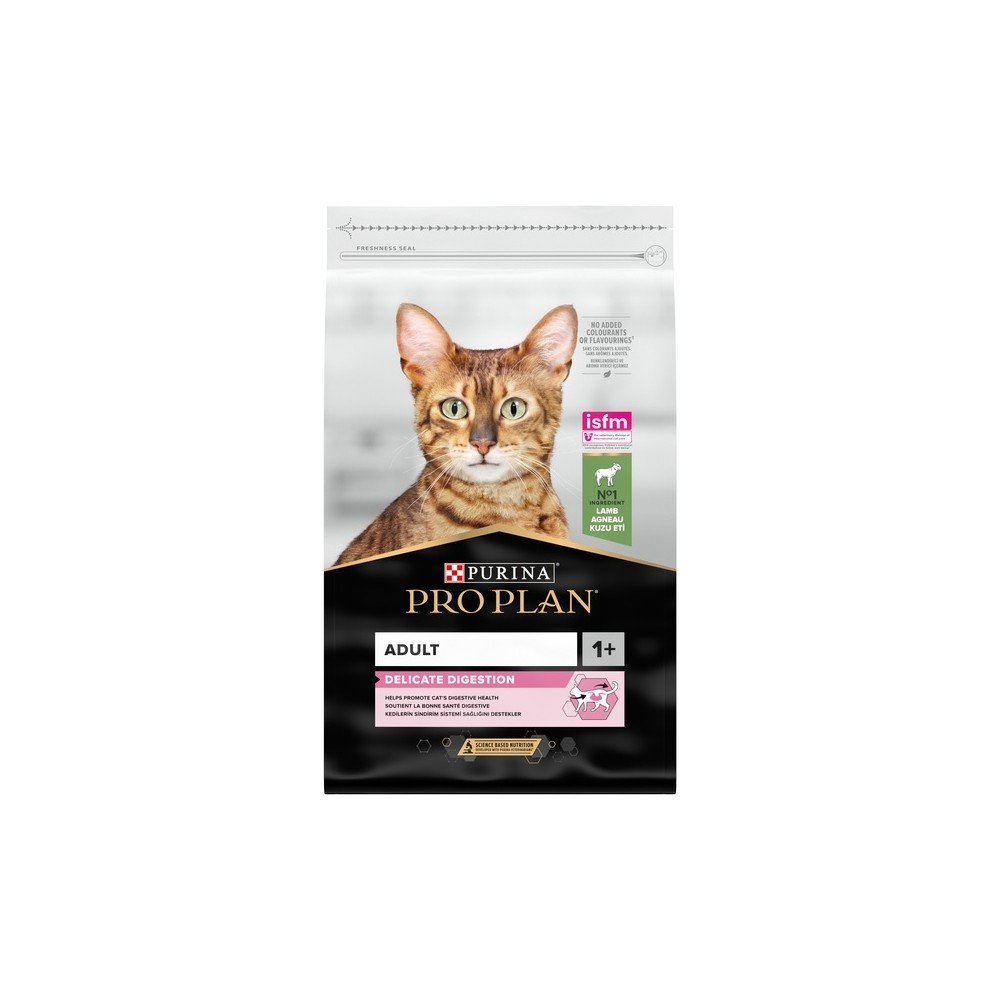 Purina Pro Plan kassitoit Delicate lambaga, 10 kg
