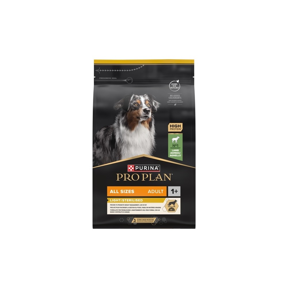 Purina PRO PLAN All sizes Adult Light with OPTIWEIGHT, 3kg
