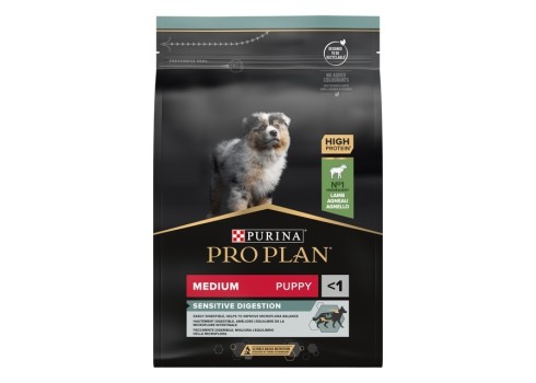Purina PRO PLAN Medium Puppy Sensitive Digest with OPTIDIGEST, 3 kg
