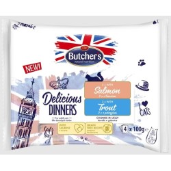 Butchers Delic. Dinner kassi einekotike lõhe-forell, 4x100g