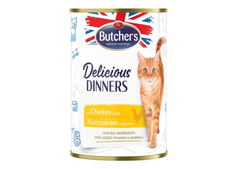Butcher's kassi konserv Delicious Dinners kanatükkidega 400g