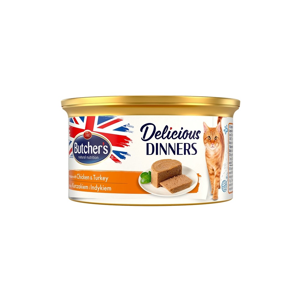 Butchers Delicious Dinner konserv kassile, kana ja kalkuniga 85 g