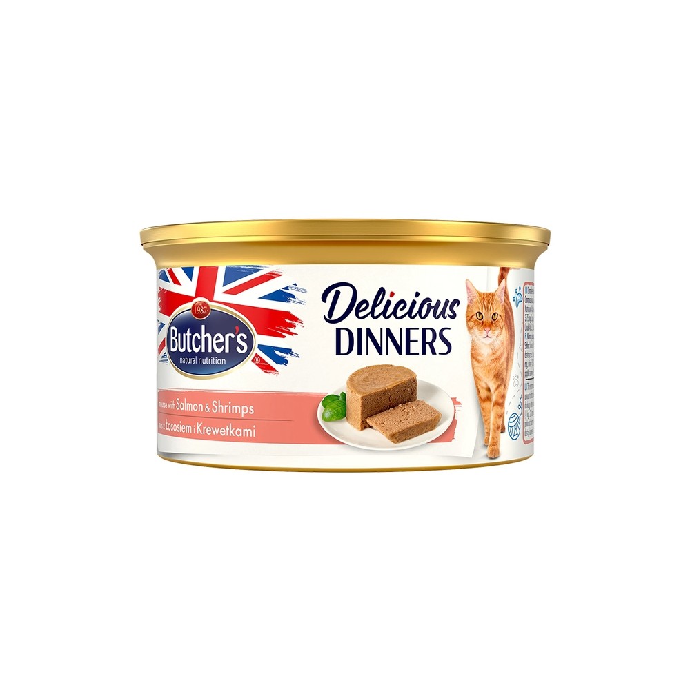 Butchers Delicious Dinner konserv kassile, lõhe ja krevettidega 85g