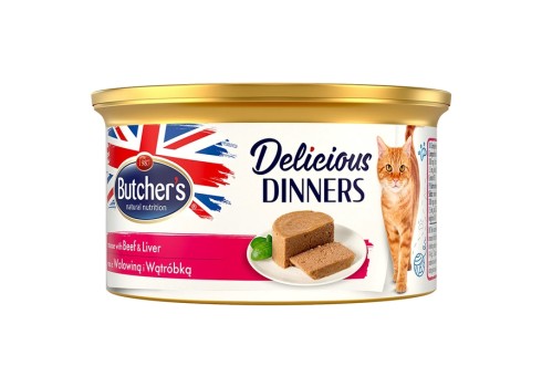 Butchers Delicious Dinner konserv kassile, veise ja maksaga, 85 g