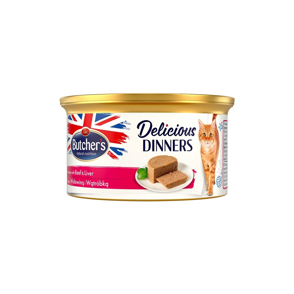 Butchers Delicious Dinner konserv kassile, veise ja maksaga, 85 g