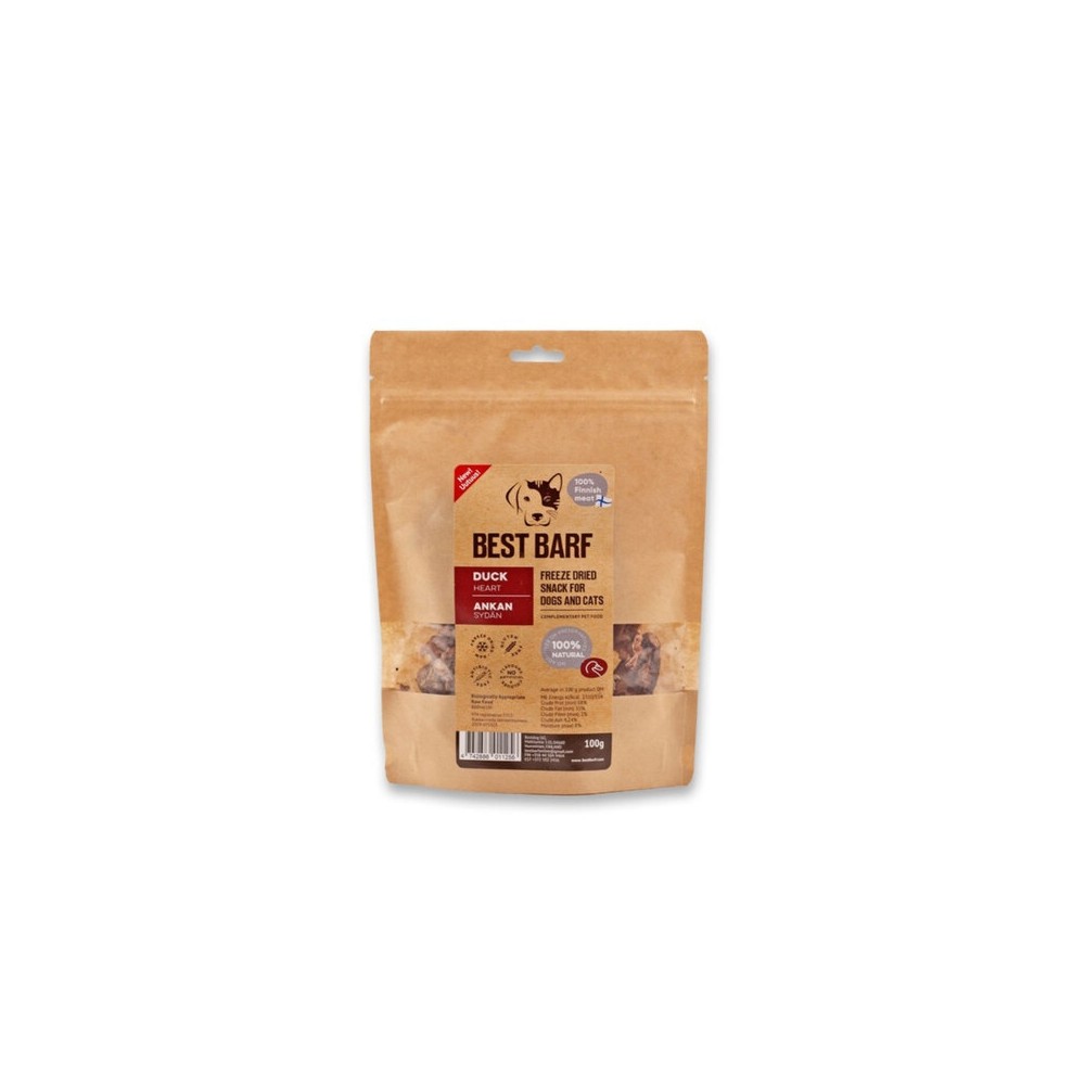 Best Barf külmkuivatatud maius pardisüdamed, 100 g