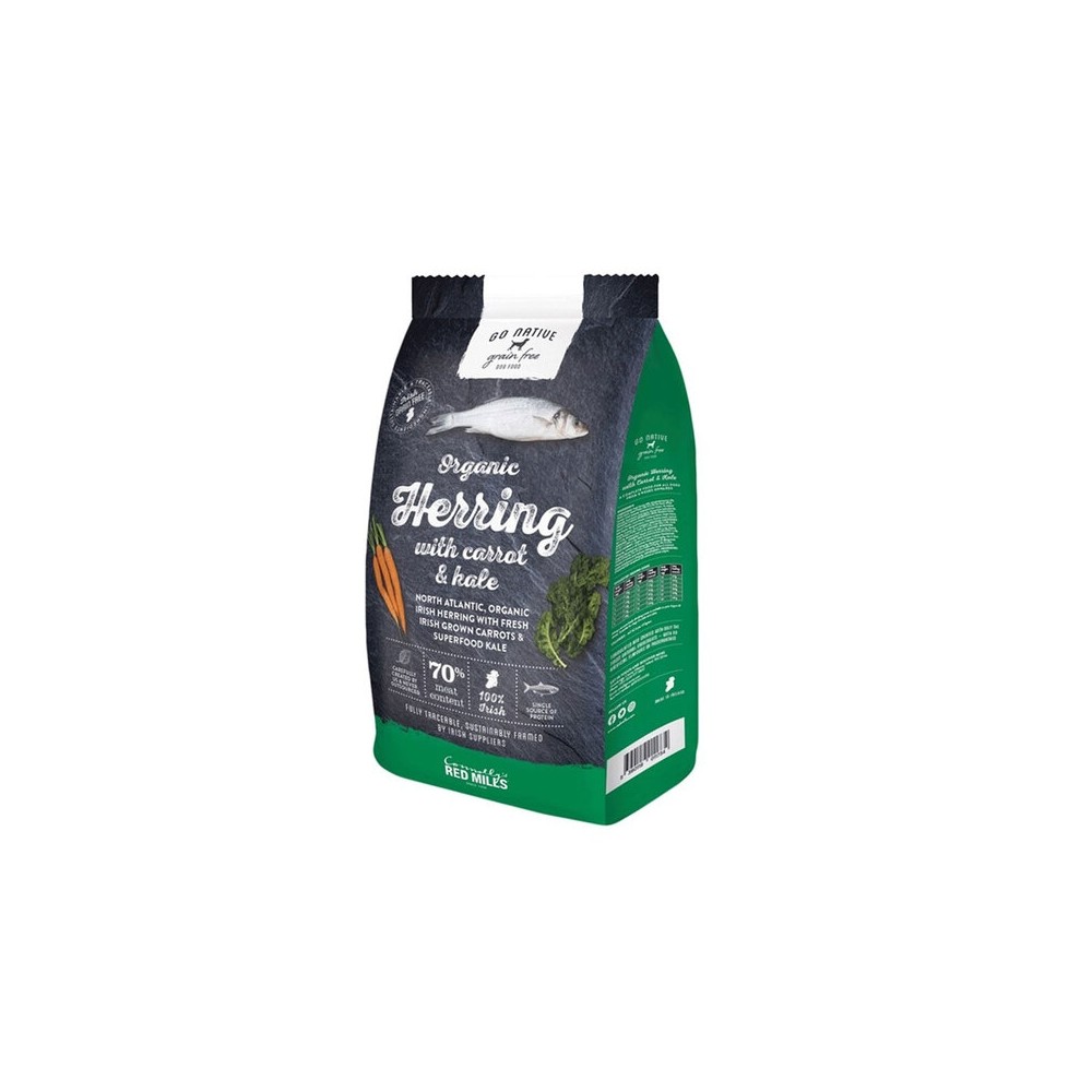 Go Native kuivtoit koertele heeringa, porgandi ja lehtkapsaga, 4 kg