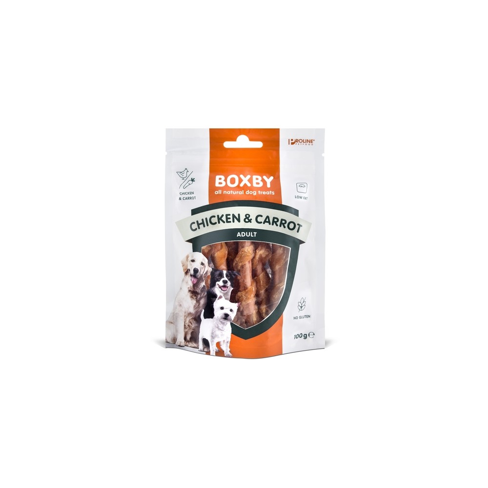Boxby maius koerale kana ja porgandiga 100 g Boxby maius koerale kana ja porgandiga 100 g