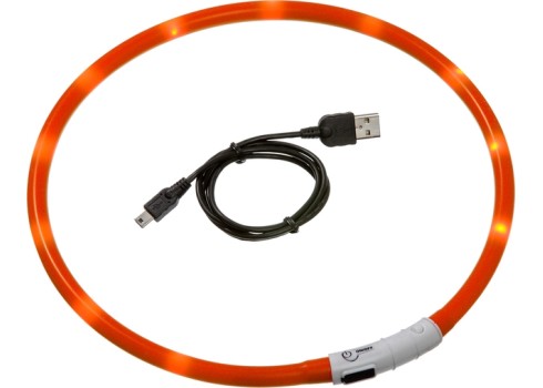 Flamingo koera LED kaelarihm Visio 70 cm, oranž