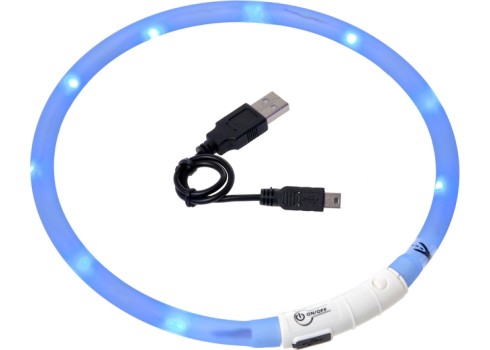 Flamingo koera LED kaelarihm Visio 70 cm, sinine