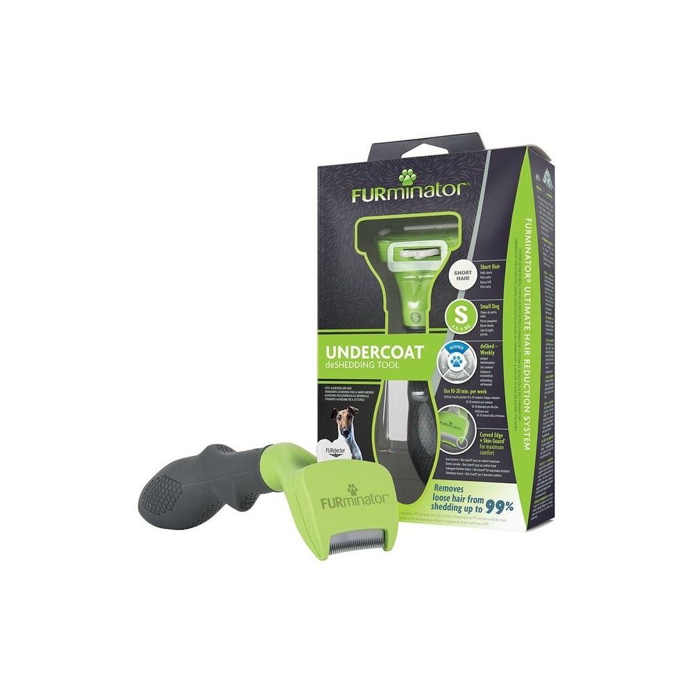 Furminator aluskarva kamm, S, lühikarvalisele koerale