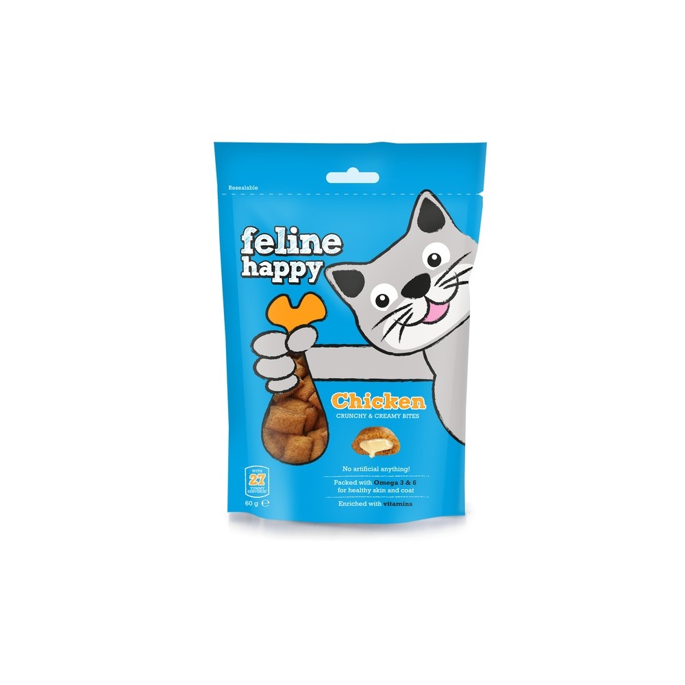 VETIQ Feline maiused kassidele, kanamaitselised 60 g