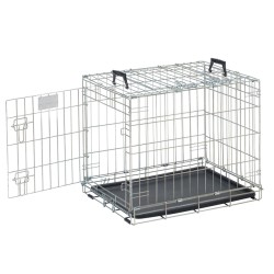 Savic Dog Residence tsingitud metallpuur koertele 61x46x53cm