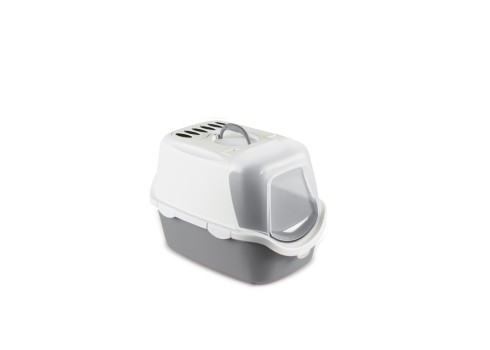 Stefanplast Cathy Easy Clean kassi liivakast 56x40x40cm, hall-valge