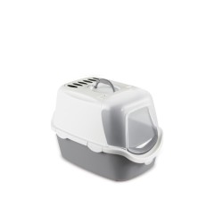 Stefanplast Cathy Easy Clean kassi liivakast 56x40x40cm, hall-valge