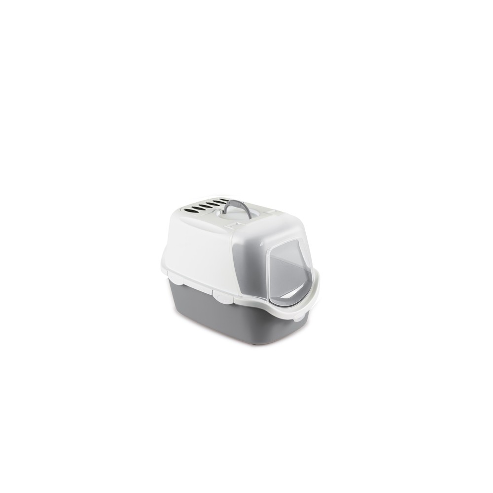Stefanplast Cathy Easy Clean kassi liivakast 56x40x40cm, hall-valge