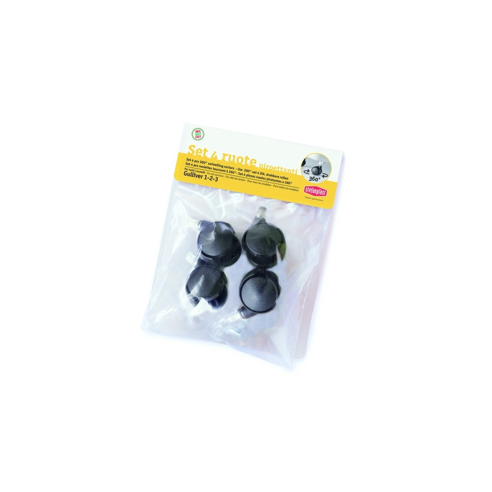 Stefanplast Gulliver 1-2-3 transpordipuuri rattad, 4 tk