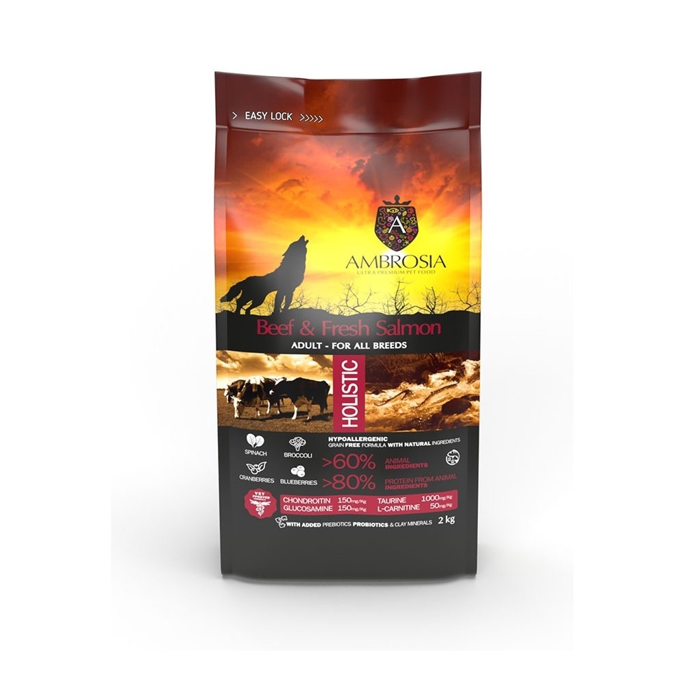 Ambrosia Veiseliha ja Värske Lõhe 6kg (3x2kg)