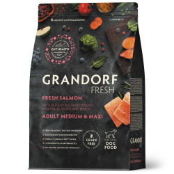 Grandorf Fresh Värske Lõhefilee ja Bataat keskmistele ja suurtele koertele 3kg