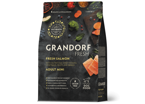 Grandorf Fresh Värske Lõhefilee ja Bataat väikest tõugu koertele 1kg
