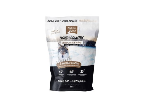 Natura Wild North Country  Kana, Part ja Kalkun 2kg