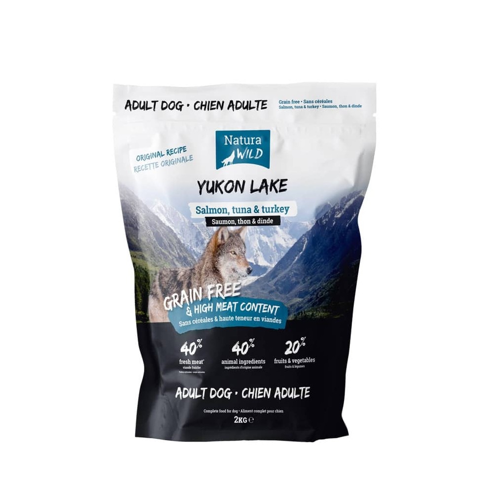 Natura Wild Dog Yukon Lake Lõhe, Tuunikala ja Kalkun 2kg
