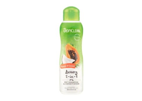 Tropiclean Looduslik Seebivaba 2 in 1 Shampoon Koertele ja Kassidele 355ml