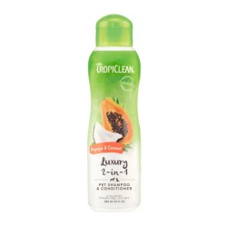 Tropiclean Looduslik Seebivaba 2 in 1 Shampoon Koertele ja Kassidele 355ml