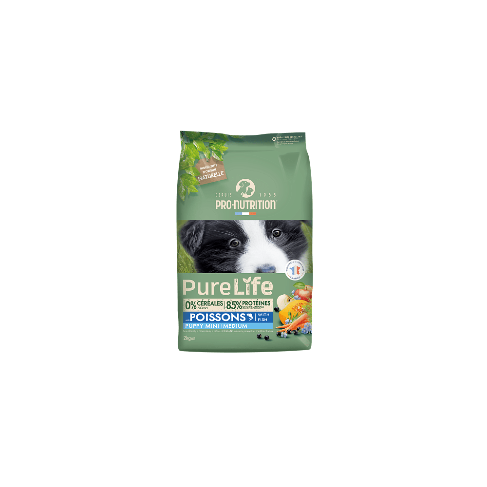 Pure Life Dog Puppy Lõhe ja Valge Kala Kutsikatele 2kg