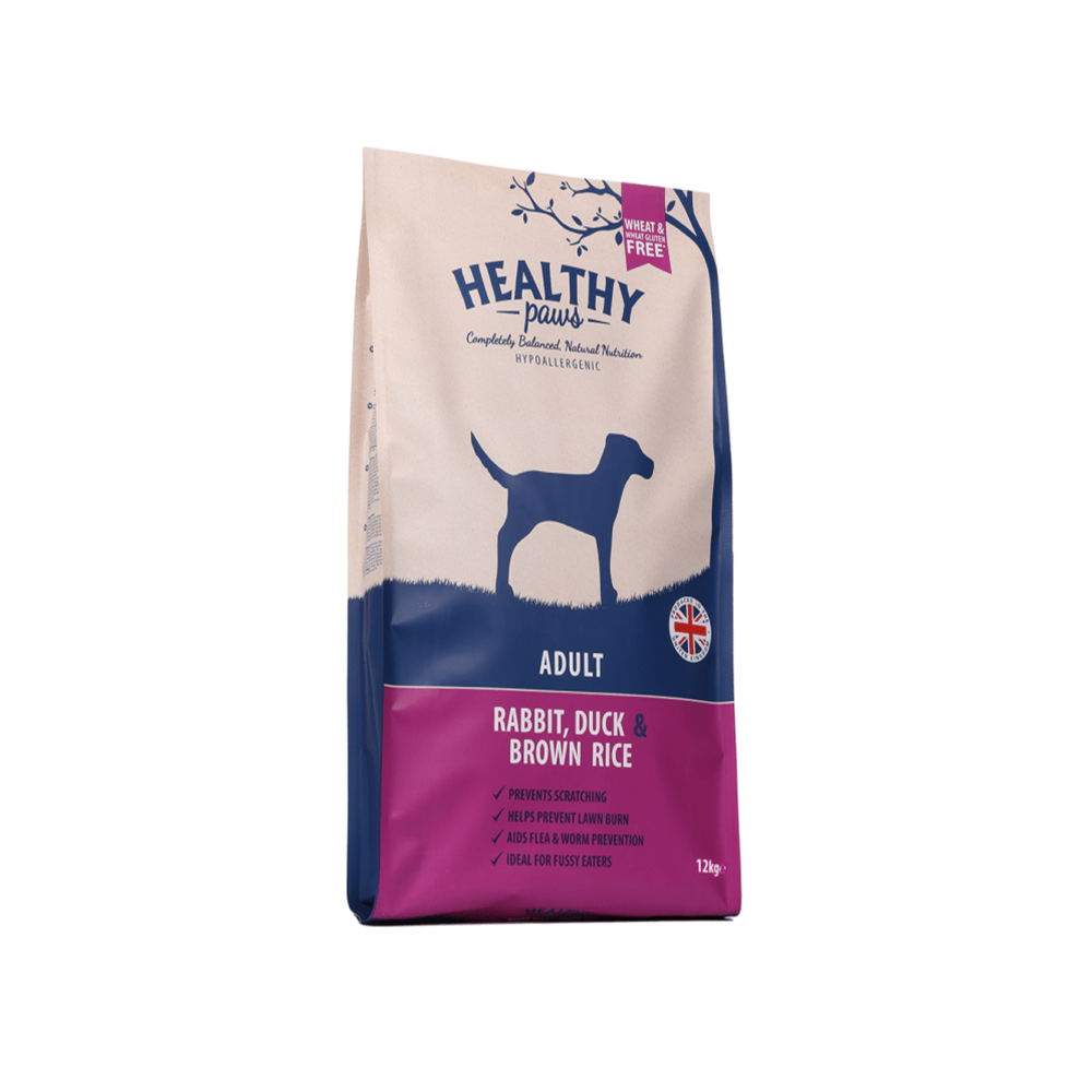Healthy Paws Jäneseliha, Pardiliha ja Pruun Riis 2kg
