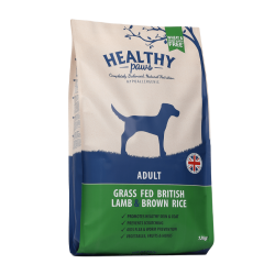 Healthy Paws Briti Lambaliha ja Pruun Riis 2kg