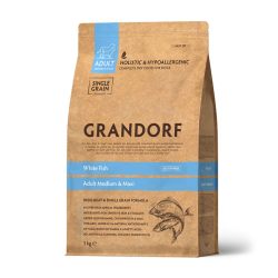 Grandorf Valge Kala Täiskasvanud keskmistele ja suurtele koertele 6kg (2x3kg)