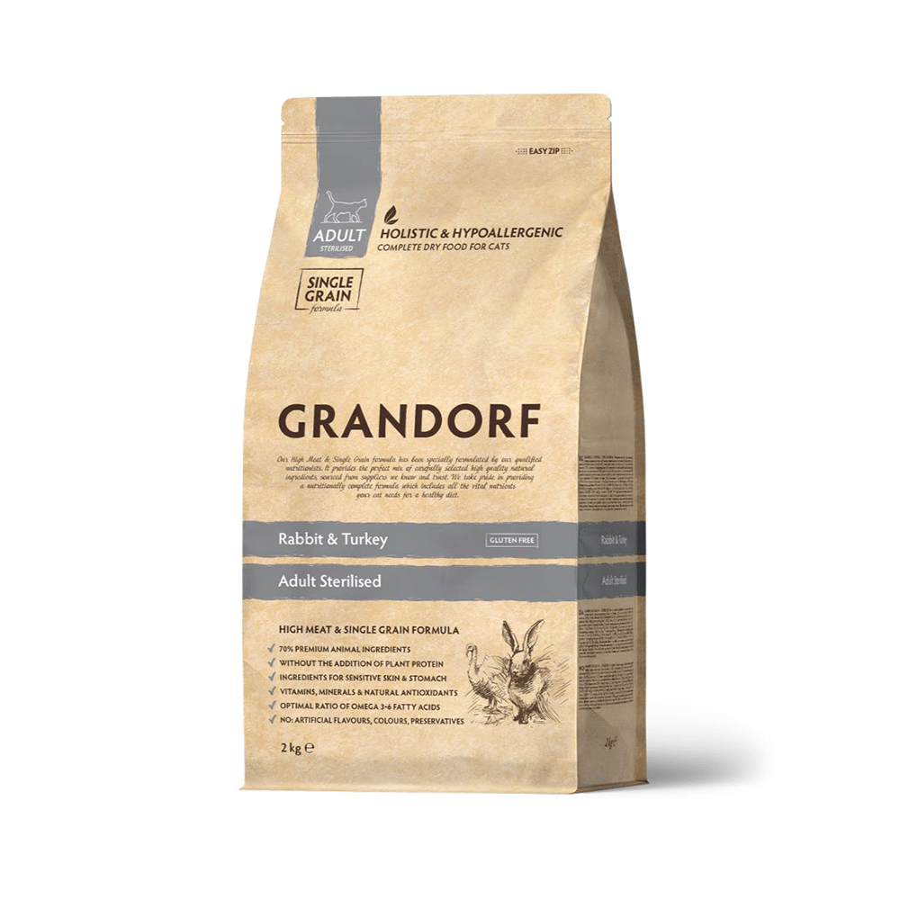 Grandorf Cat Jänes ja Kalkun Steriliseeritud Kassidele 2kg