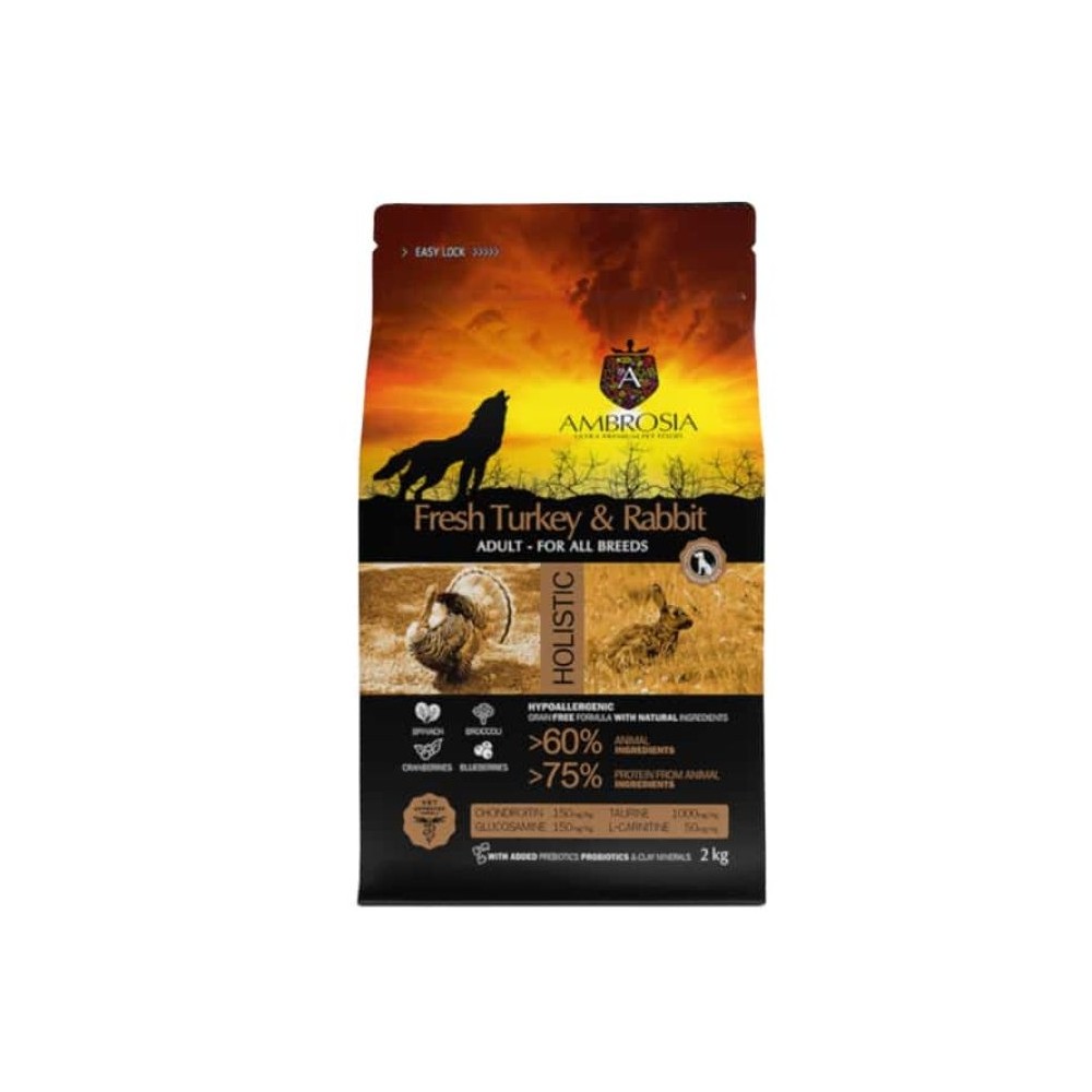 Ambrosia Värske Kalkun ja Jänes 2kg