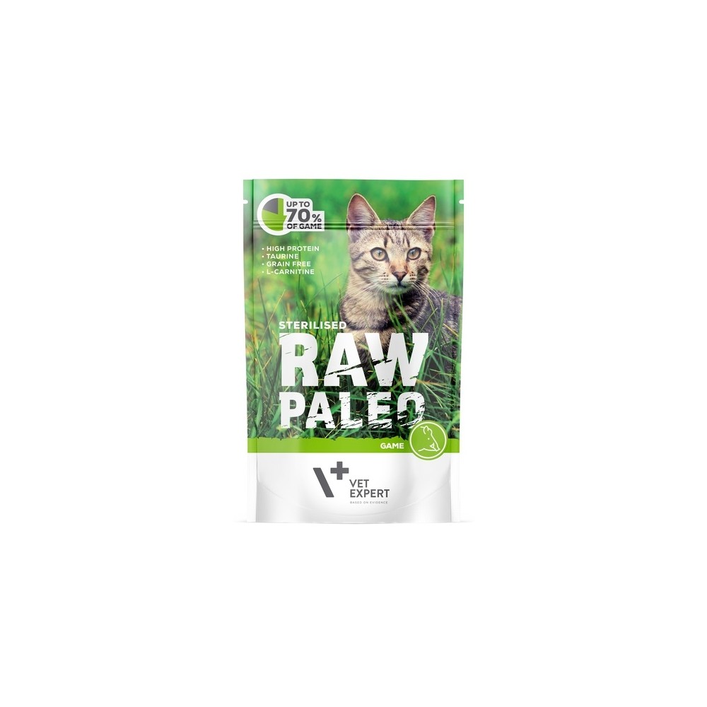 Raw Paleo einekotike steriliseeritud kassile ulukiga, 100 g