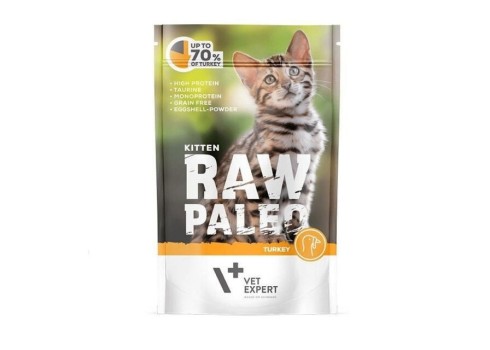 Raw Paleo einekotike kassipojale kalkuniga, 100 g