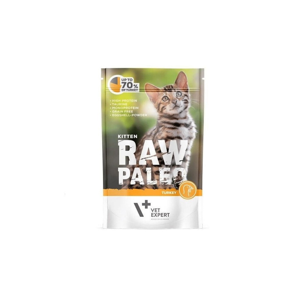 Raw Paleo einekotike kassipojale kalkuniga, 100 g