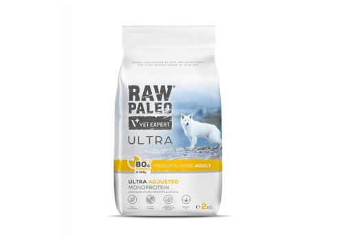 RAW PALEO KOERA TÄISSÖÖT ULTRA KESK.-SUUR TÕUG KALKUN 2KG