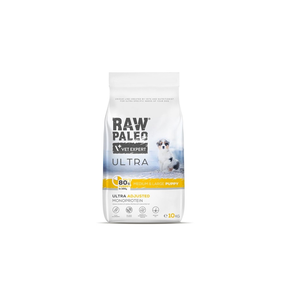 RAW PALEO KUTSIKA TÄISSÖÖT ULTRA KESK.-SUUR TÕUG KALKUN 10KG