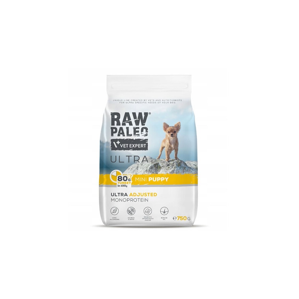 RAW PALEO KUTSIKA TÄISSÖÖT ULTRA MINI KALKUN 750G
