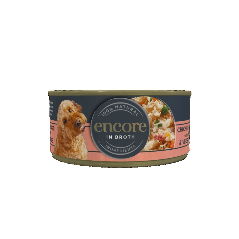 Encore konserv koerale, kana ja singiga, 156 g