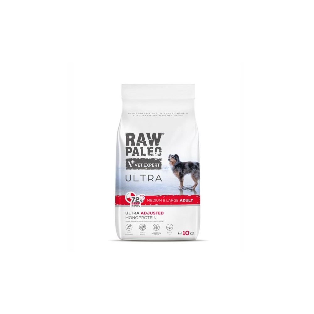 RAW PALEO KOERA TÄISSÖÖT ULTRA KESK.-SUUR TÕUG VEIS 10KG