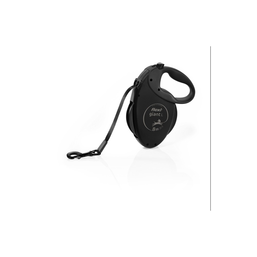 Flexi Giant lintrihm Black Edition L Plus 8 m, must