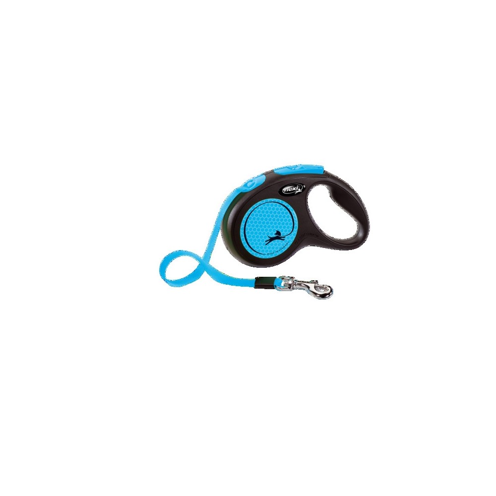 Flexi Neon lintrihm S 5 m, sinine