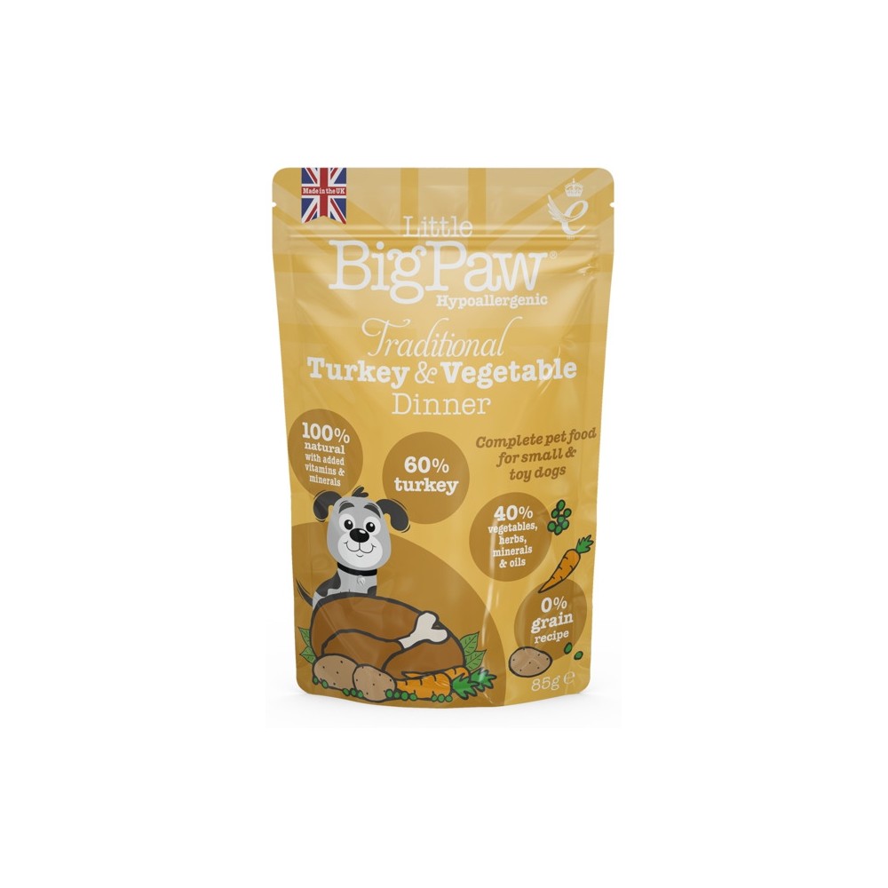 Little Bigpaw koera einekotike kalkuni ja köögiviljadega 85 g