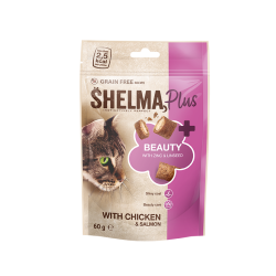 Shelma BEAUTY kana-ja lõhe täidisega padjakesed 60g