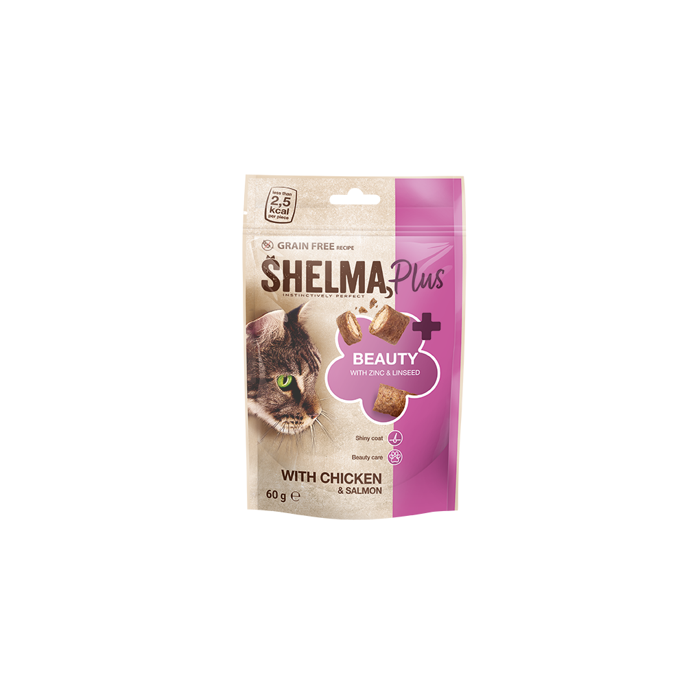 Shelma BEAUTY kana-ja lõhe täidisega padjakesed 60g