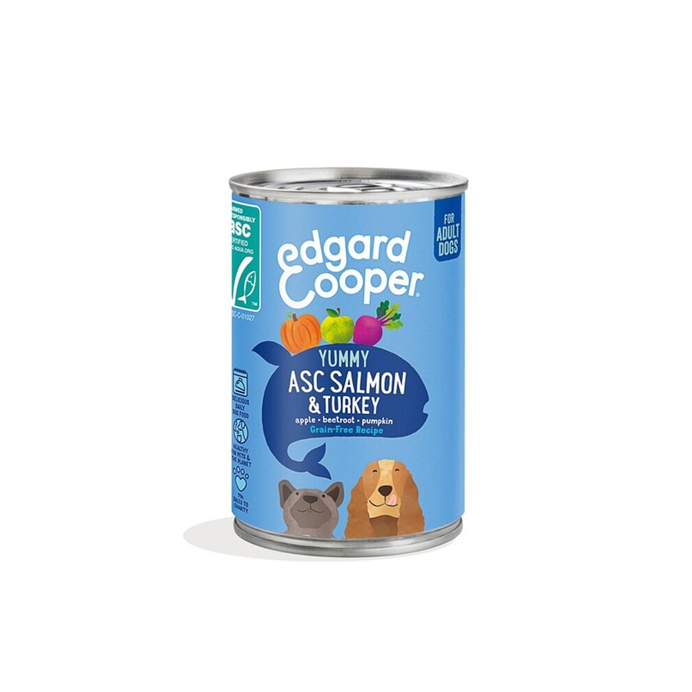 Edgard Cooper konserv koerale lõhe ja kalkuniga 400 g