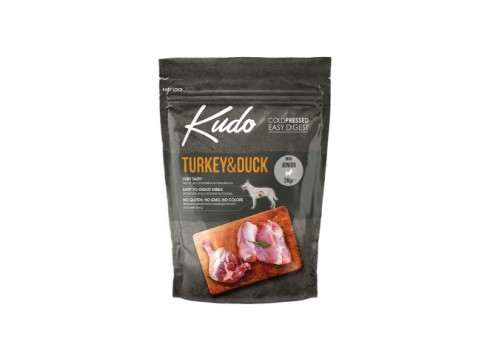 Kudo Turkey & Duck Mini Junior külmpressitud koeratoit 3kg