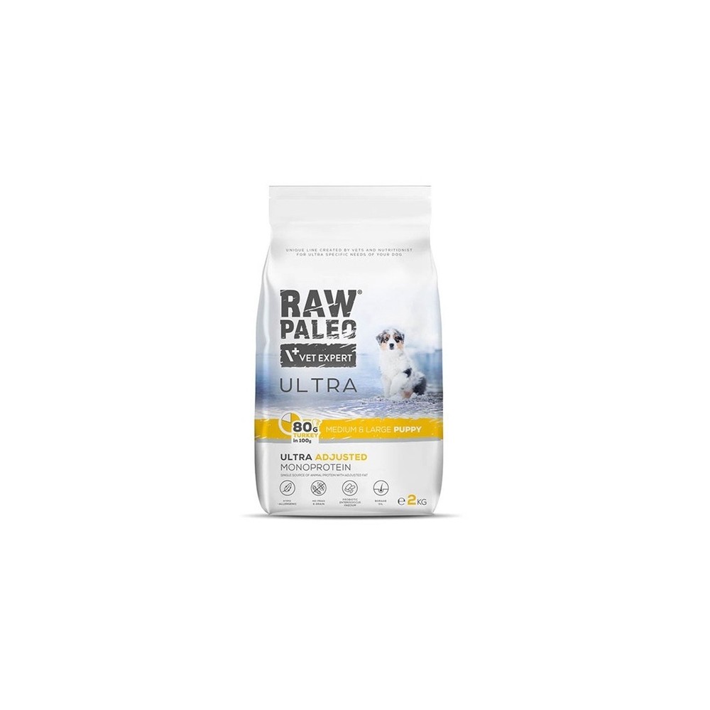 RAW PALEO KUTSIKA TÄISSÖÖT ULTRA KESK.-SUUR TÕUG KALKUN 2KG